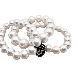 New Adina’s Jewels chunky faux pearl stretch bracelet set